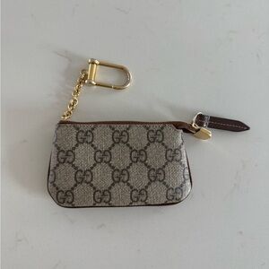 Gucci Brown Monogram Key Holder